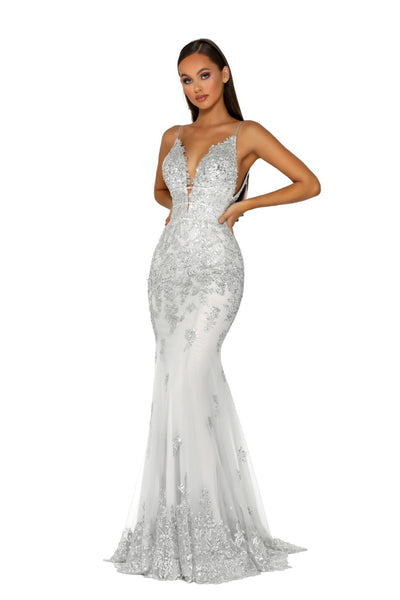 PS5005 GOWN SILVER/SILVER